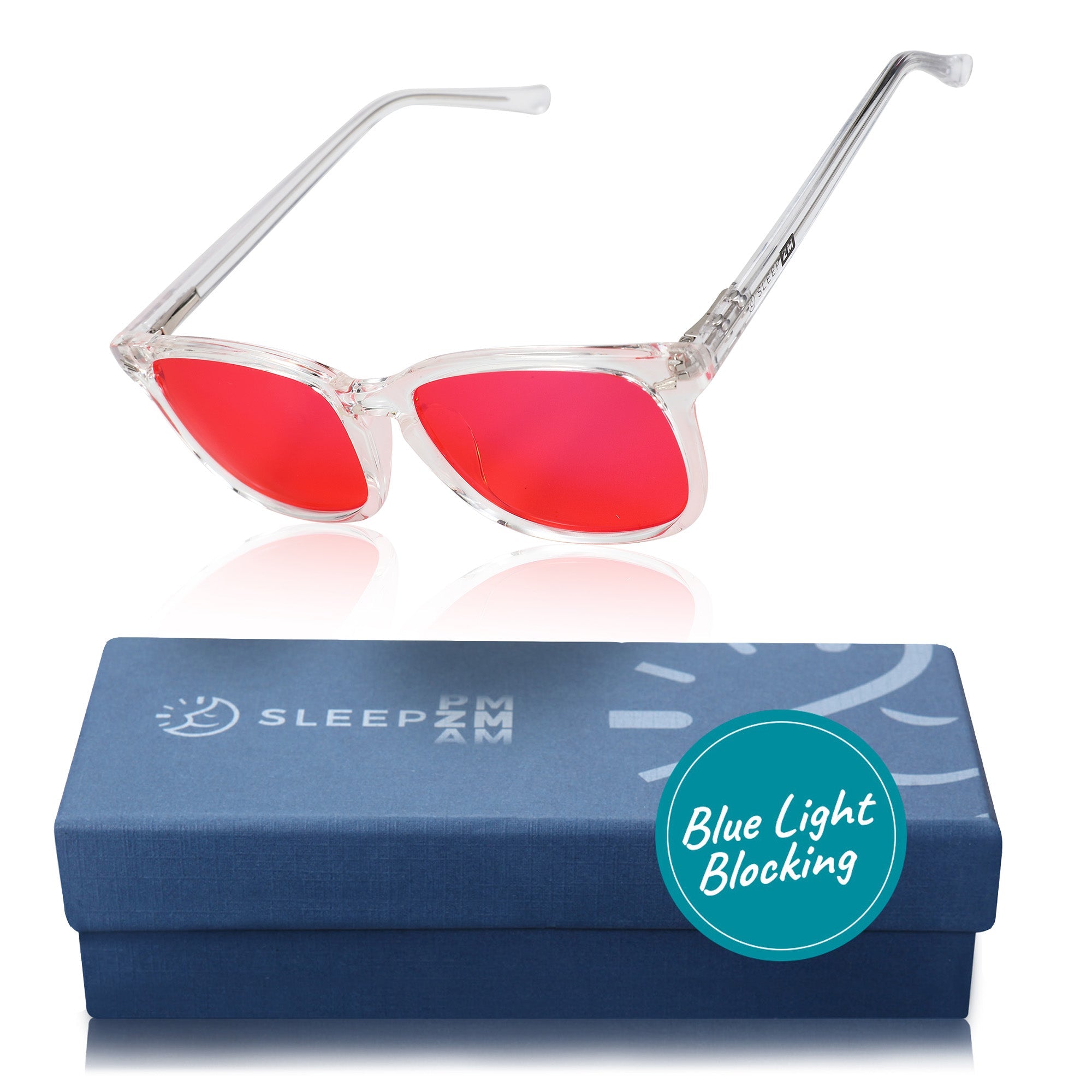 Night-timeMax Wayfarer Blue Light Blocking Glasses - Crystal