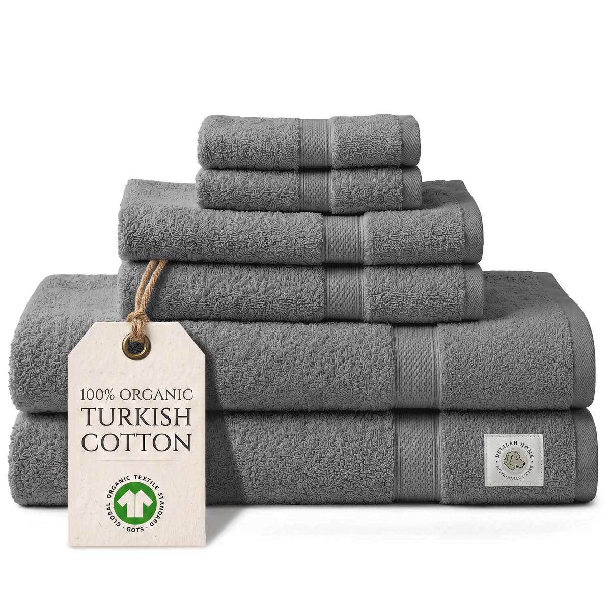 100% Organic Cotton Bath Towels Collection