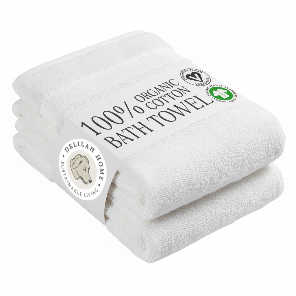 100% Organic Cotton Bath Towels Collection