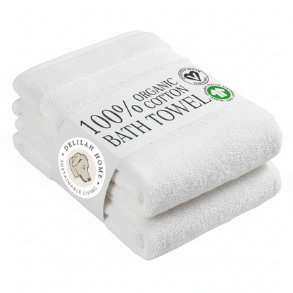 100% Organic Cotton Bath Towels Collection