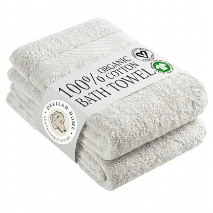 100% Organic Cotton Bath Towels Collection