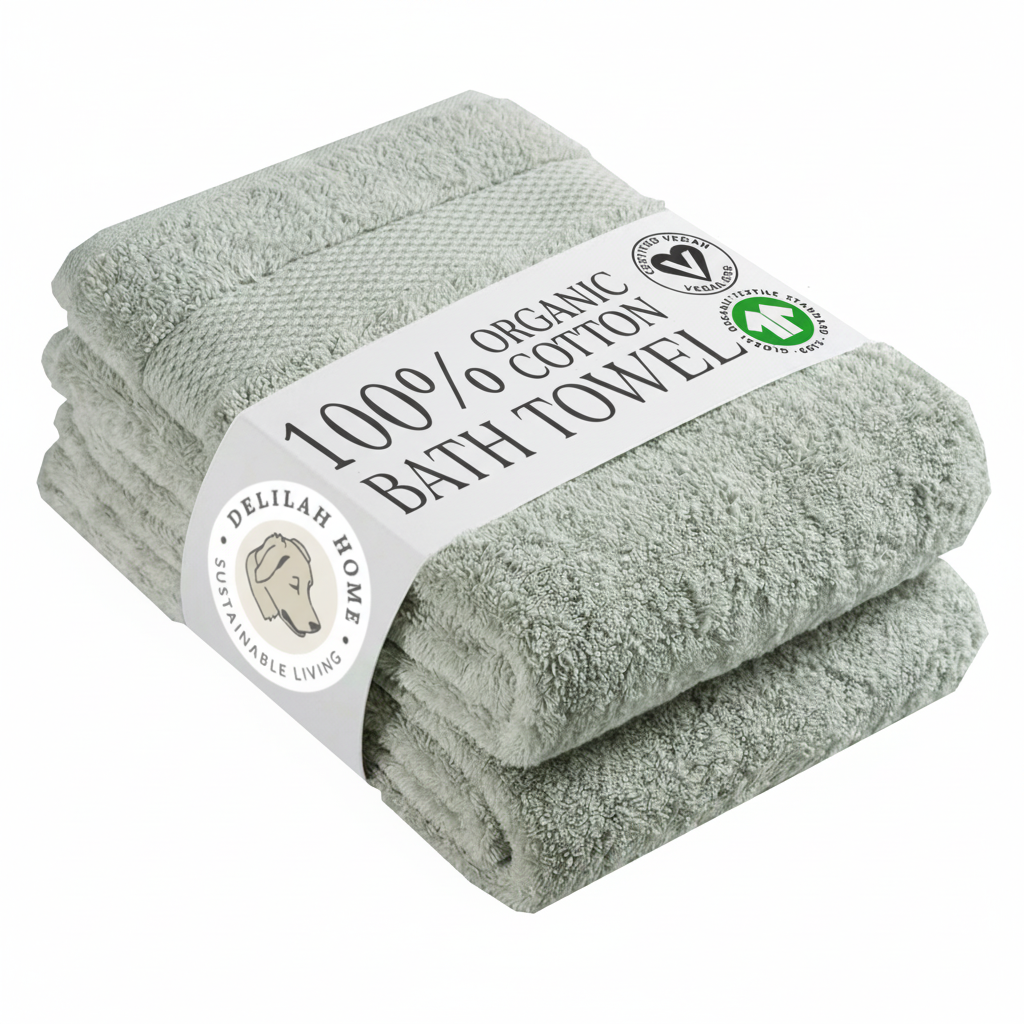 100% Organic Cotton Bath Towels Collection