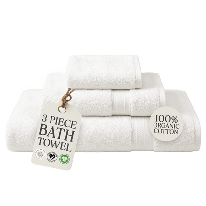 100% Organic Cotton Bath Towels Collection