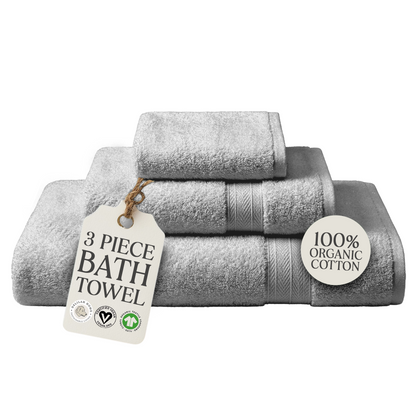 100% Organic Cotton Bath Towels Collection