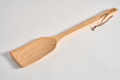 Extra Long Wooden Spatula - 18-inch Heavy Duty Stir Paddle for Cooking in Big Pots &amp; Wall Décor - Solid Natural Hard Wood Large Spatula.