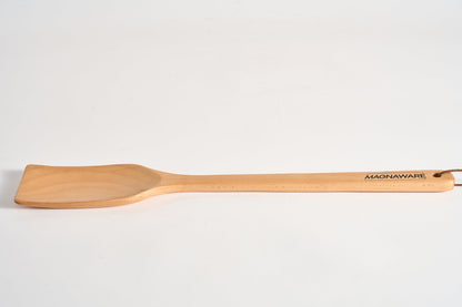 Extra Long Wooden Spatula - 18-inch Heavy Duty Stir Paddle for Cooking in Big Pots &amp; Wall Décor - Solid Natural Hard Wood Large Spatula.