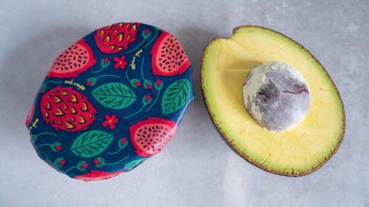 Beeswax Food Wrap - Dragonfruit Print