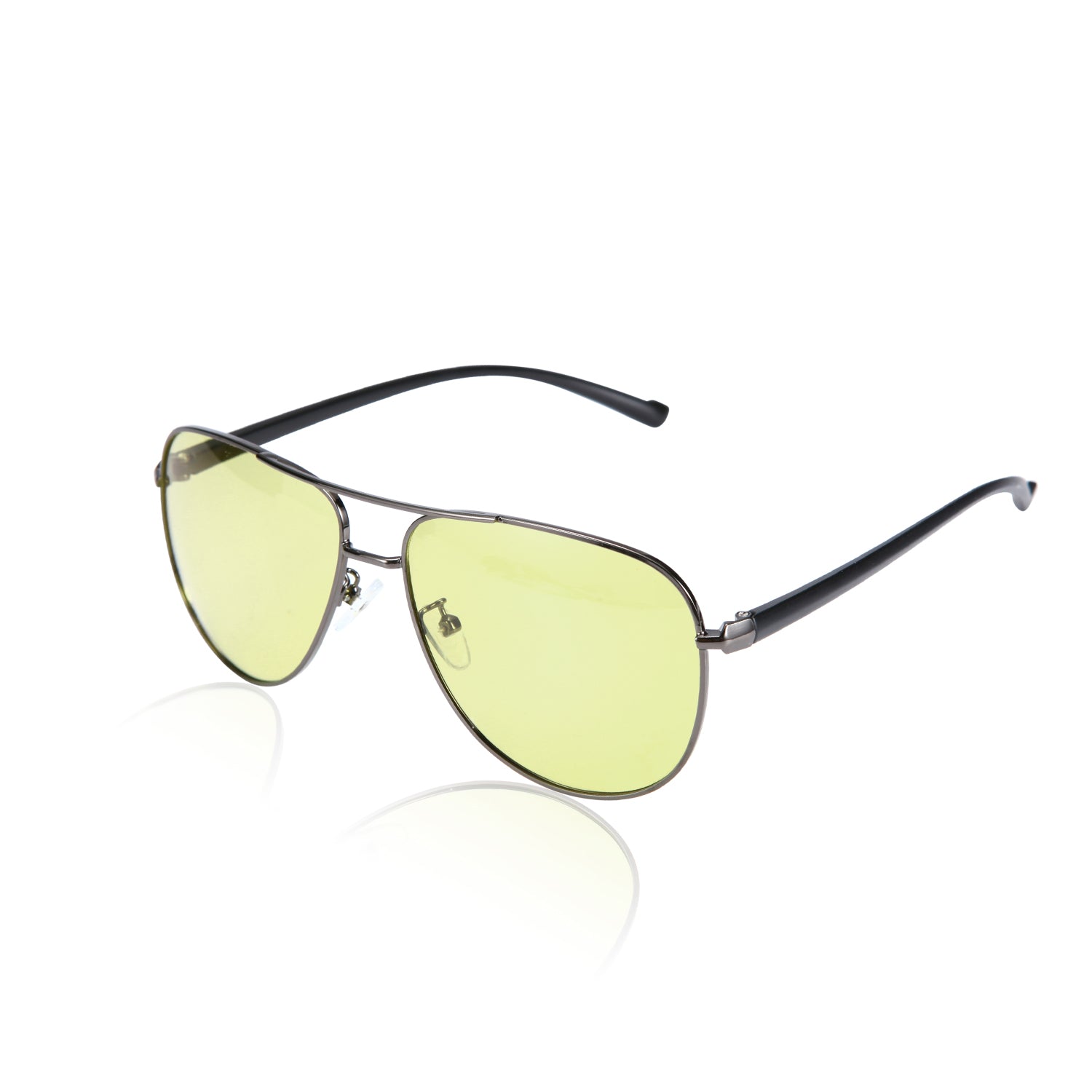 DaytimeMax Aviator Blue Blocking Glasses - Black &amp; Silver