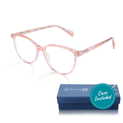 Daytime Wayfarer Blue Light Computer Glasses - Pink Warrior