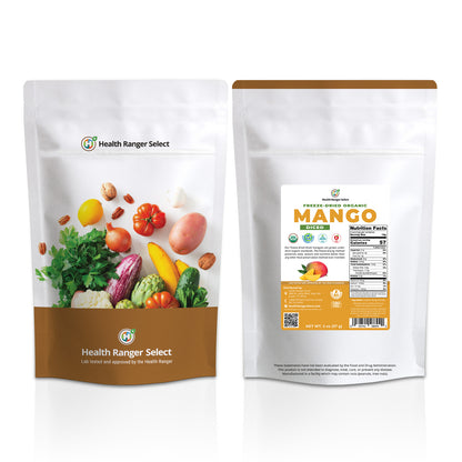 Organic Freeze-Dried Mango Diced 2 oz (57g)