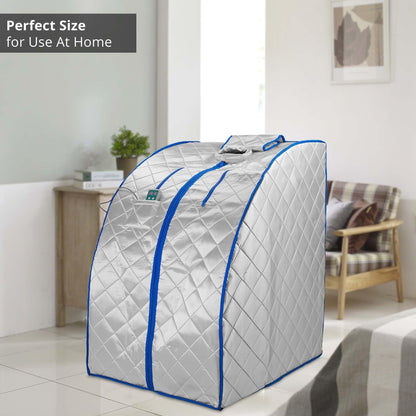 Infrared Heated Personal Sauna with Air Ionizer Generator, 5+ Temperature Levels &amp; up to 30 minutes