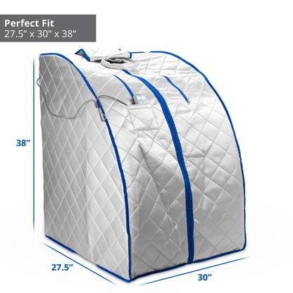 Infrared Heated Personal Sauna with Air Ionizer Generator, 5+ Temperature Levels &amp; up to 30 minutes