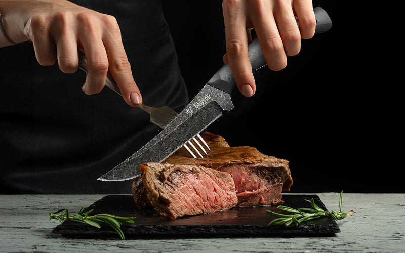 Gathering Steak Knife Stonewash Blade Finish (Pre-Order)