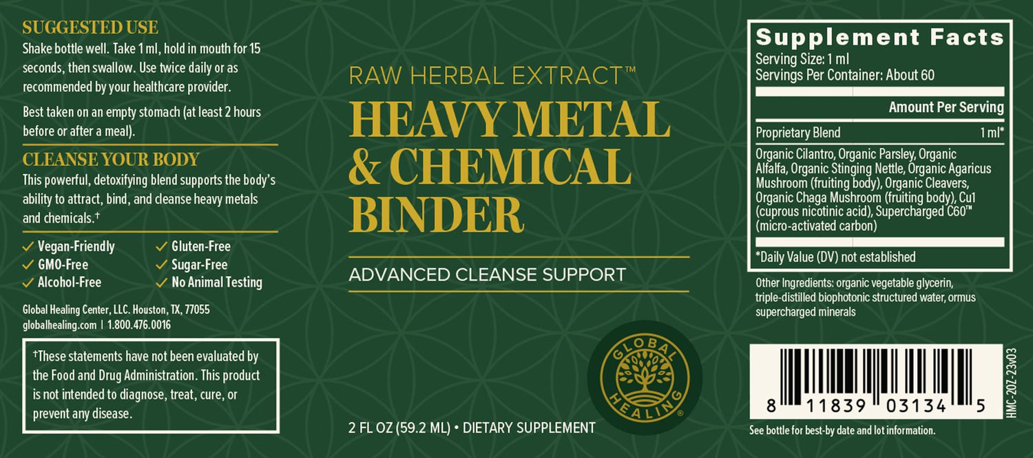 Heavy Metal &amp; Chemical Cleanse 2 fl oz (59.2 ml)
