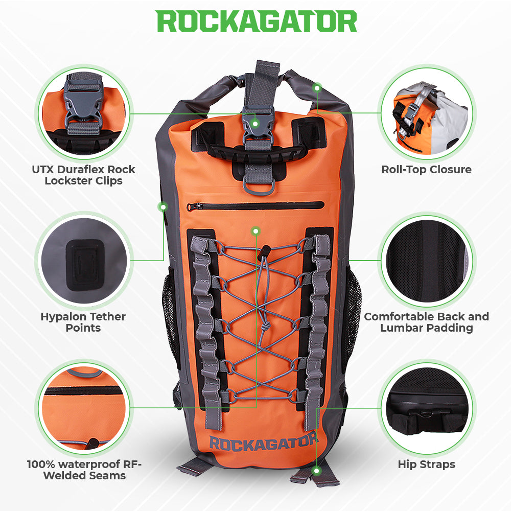 Rockagator Hydric Series 40 Liter Waterproof Backpack