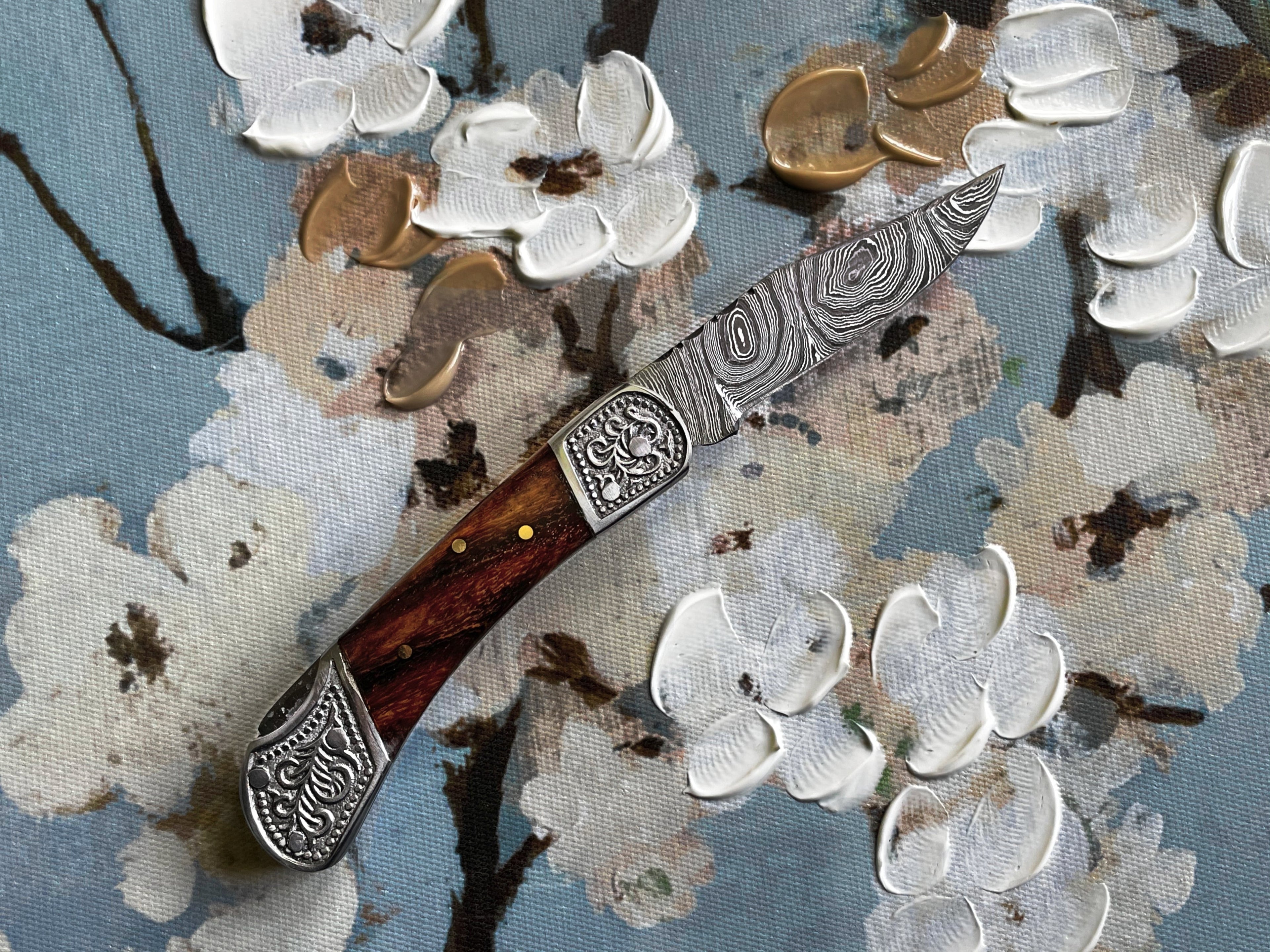 POCKET KNIFE WALNUT WOOD 6.5&