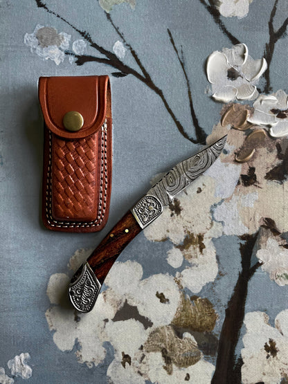 POCKET KNIFE WALNUT WOOD 6.5&