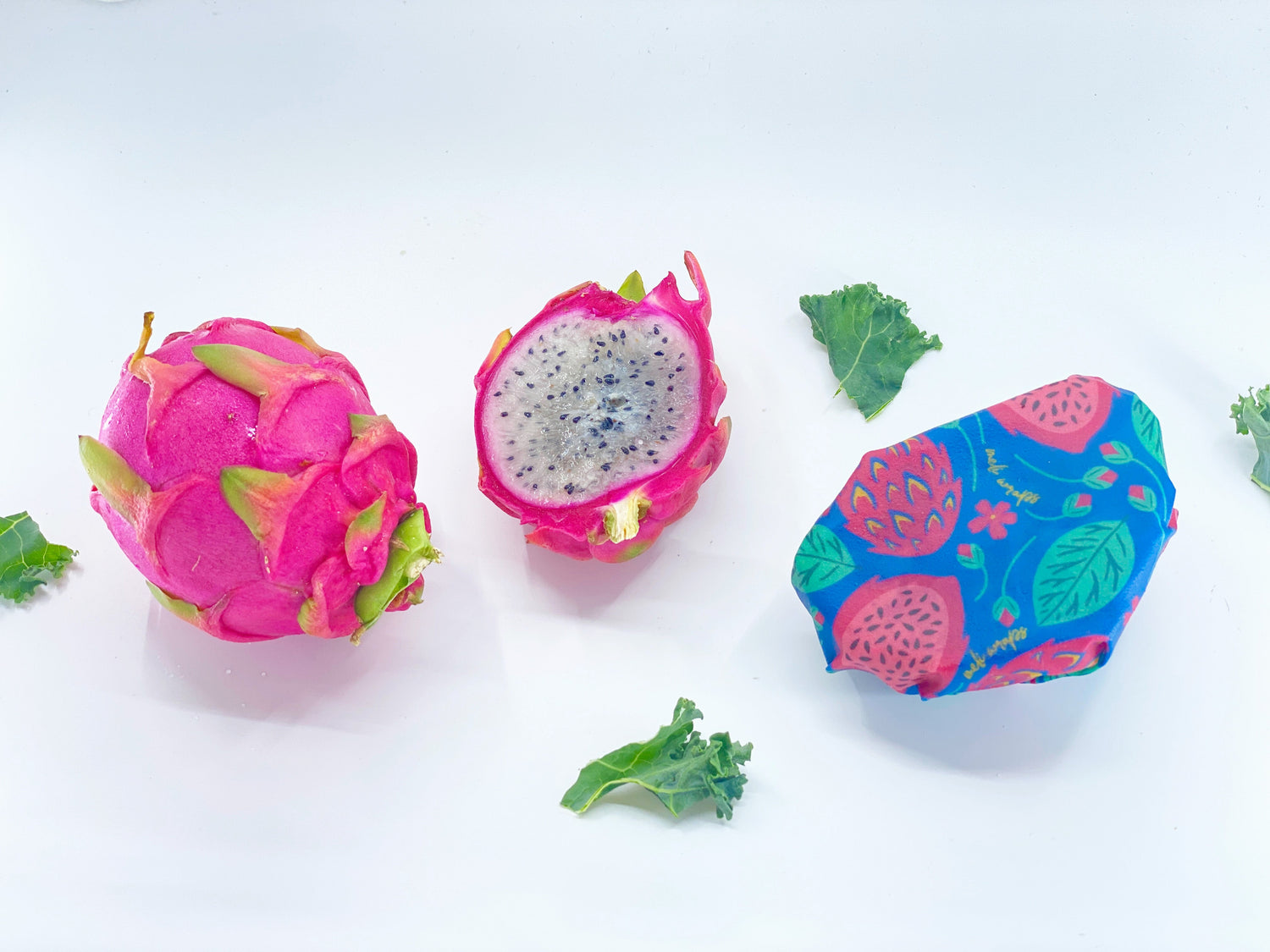 Beeswax Wrap Bulk Roll - Dragonfruit Print