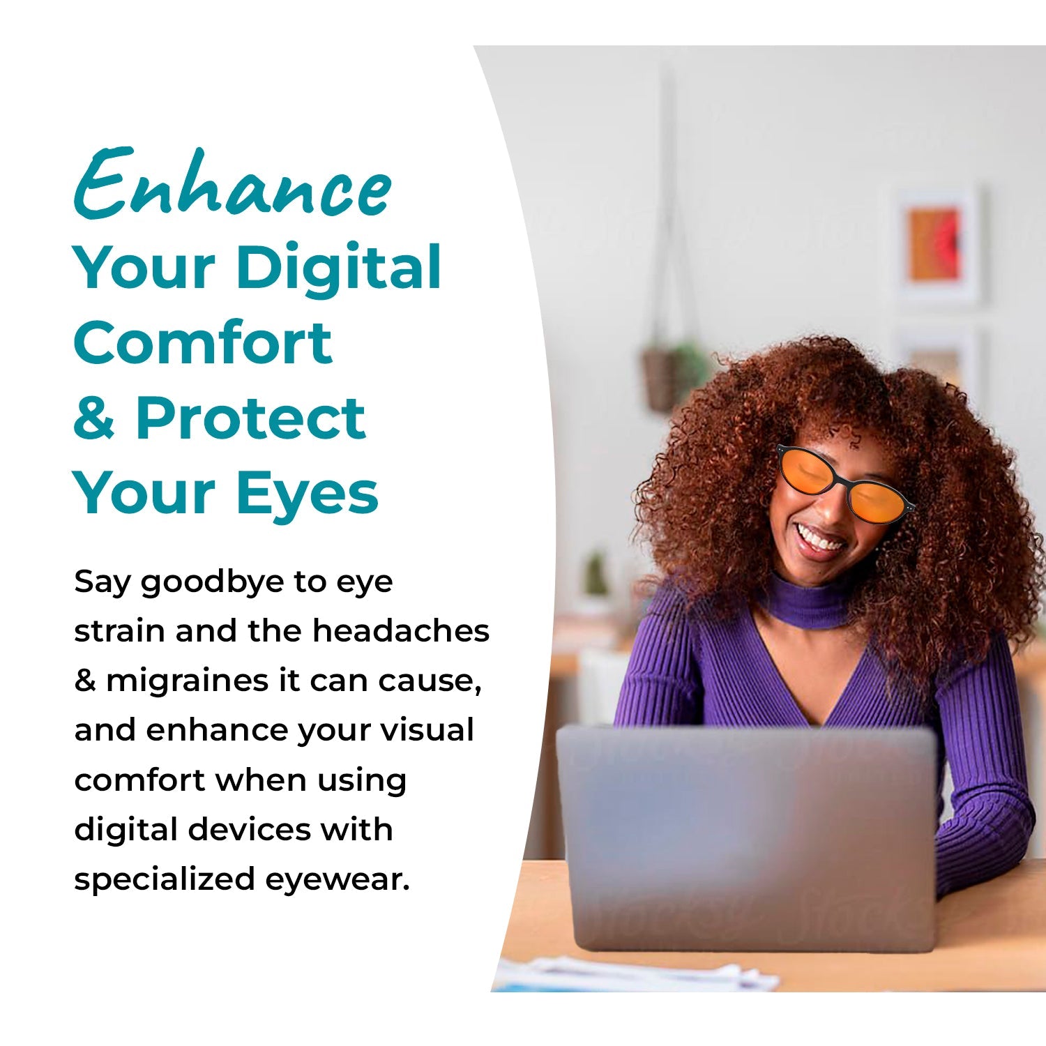 Night-time Ivy Blue Light Blocking Glasses - Black