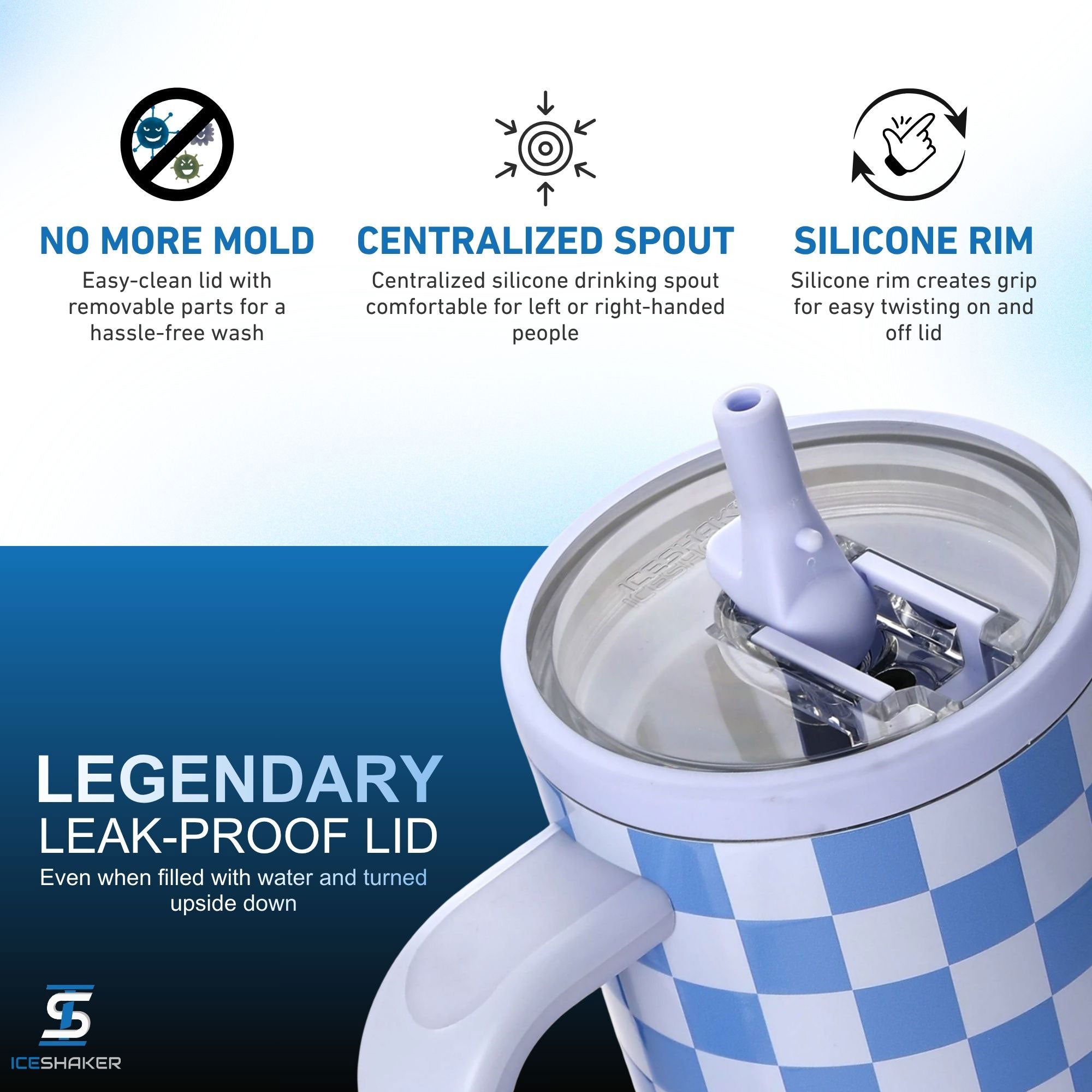 Ice Shaker Legend Series Stainless Steel Shaker Bottles