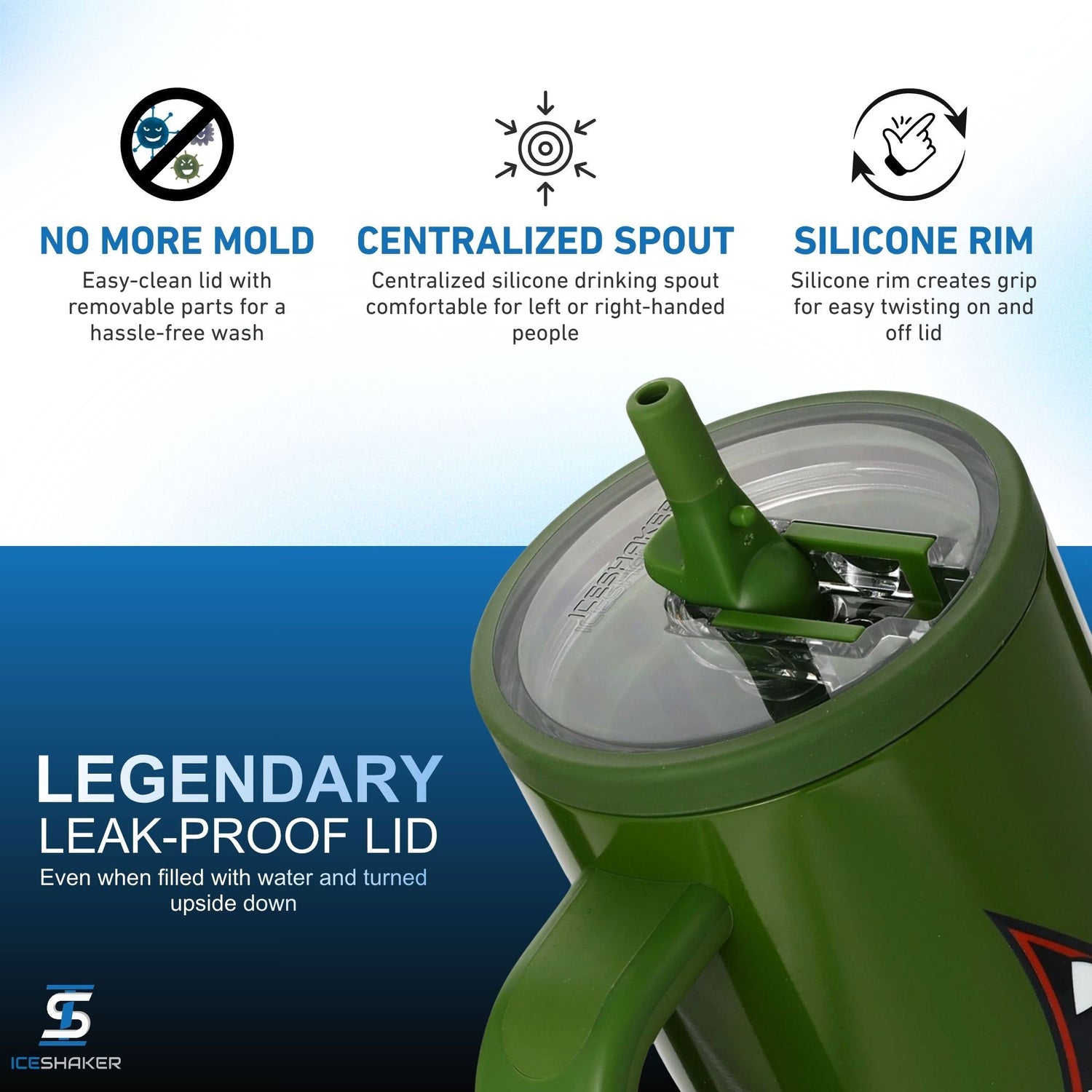 Ice Shaker Legend Series Stainless Steel Shaker Bottles