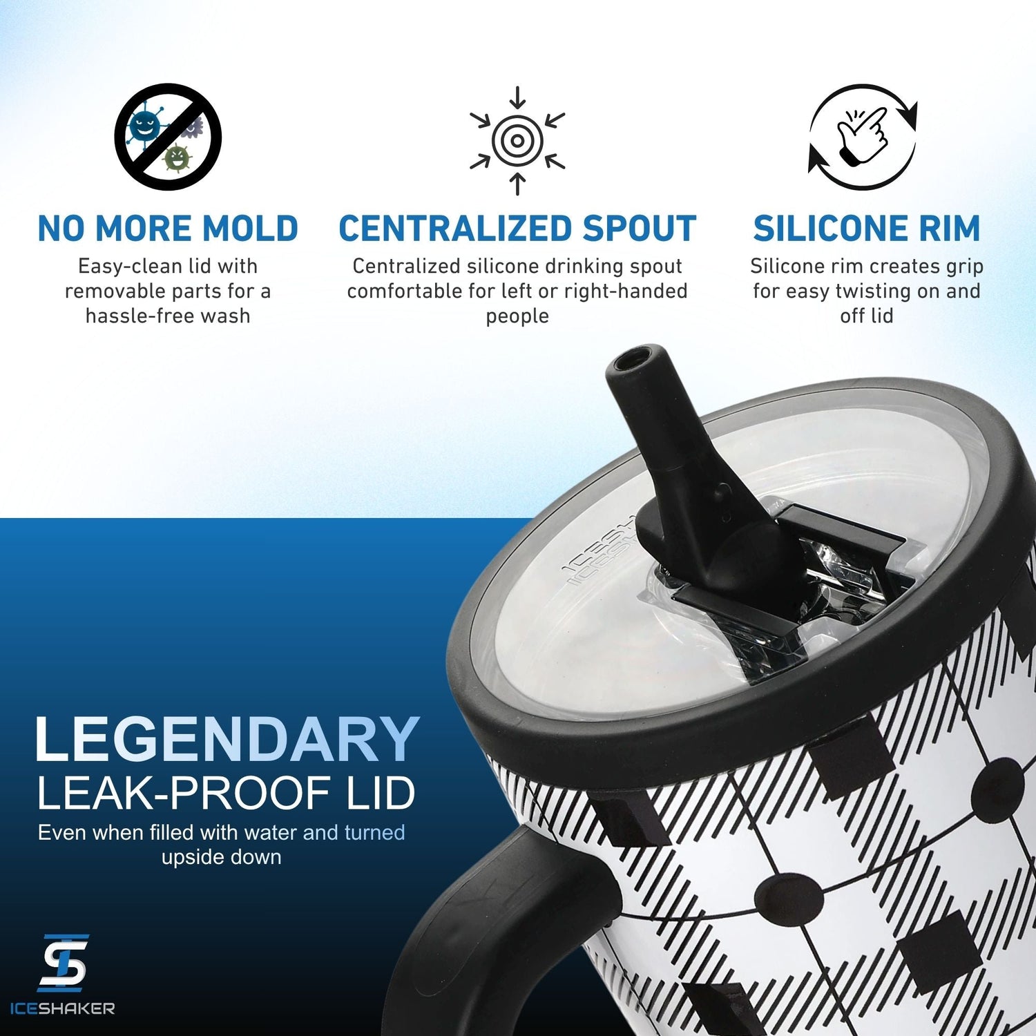 Ice Shaker Legend Series Stainless Steel Shaker Bottles