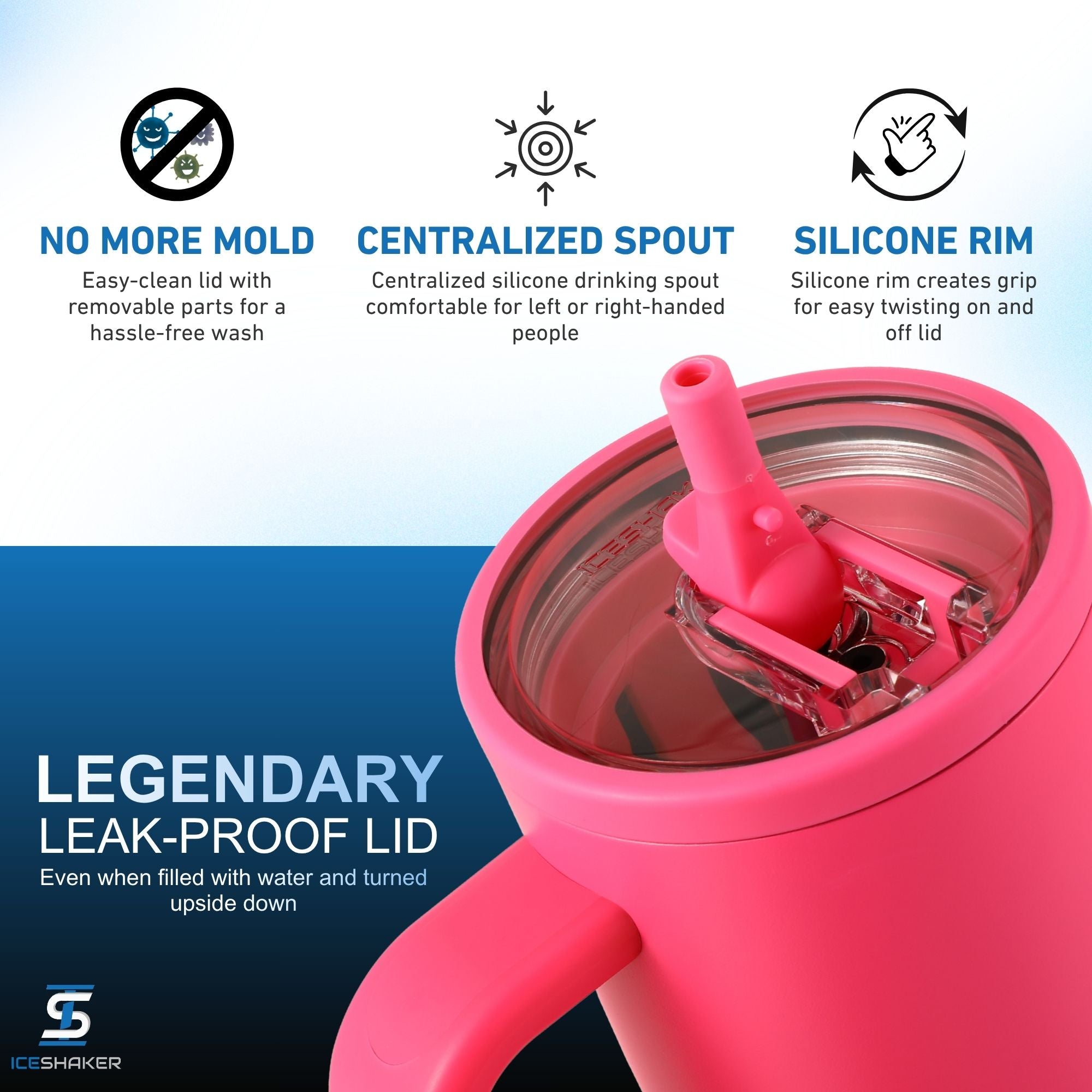 Ice Shaker Legend Series Stainless Steel Shaker Bottles