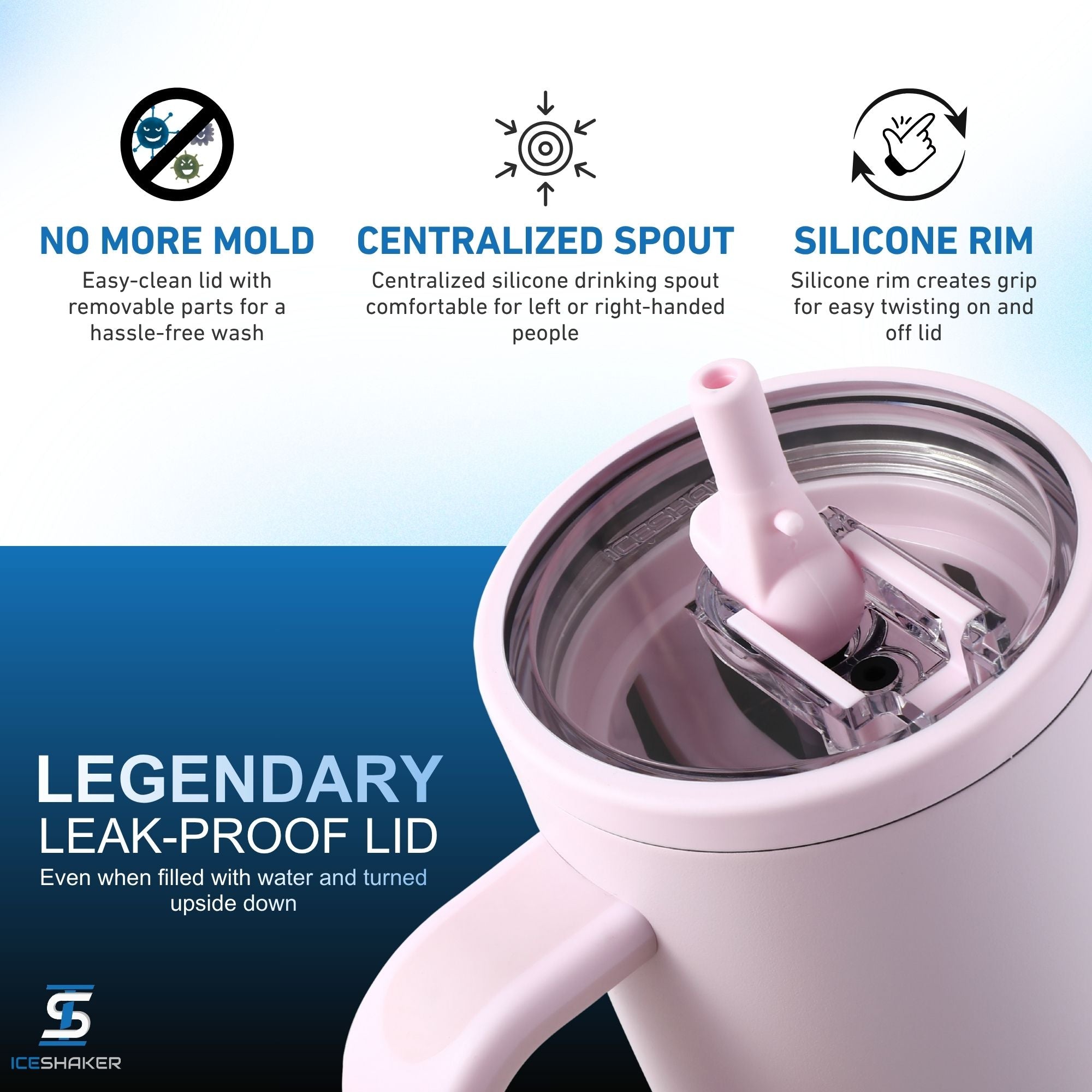 Ice Shaker Legend Series Stainless Steel Shaker Bottles