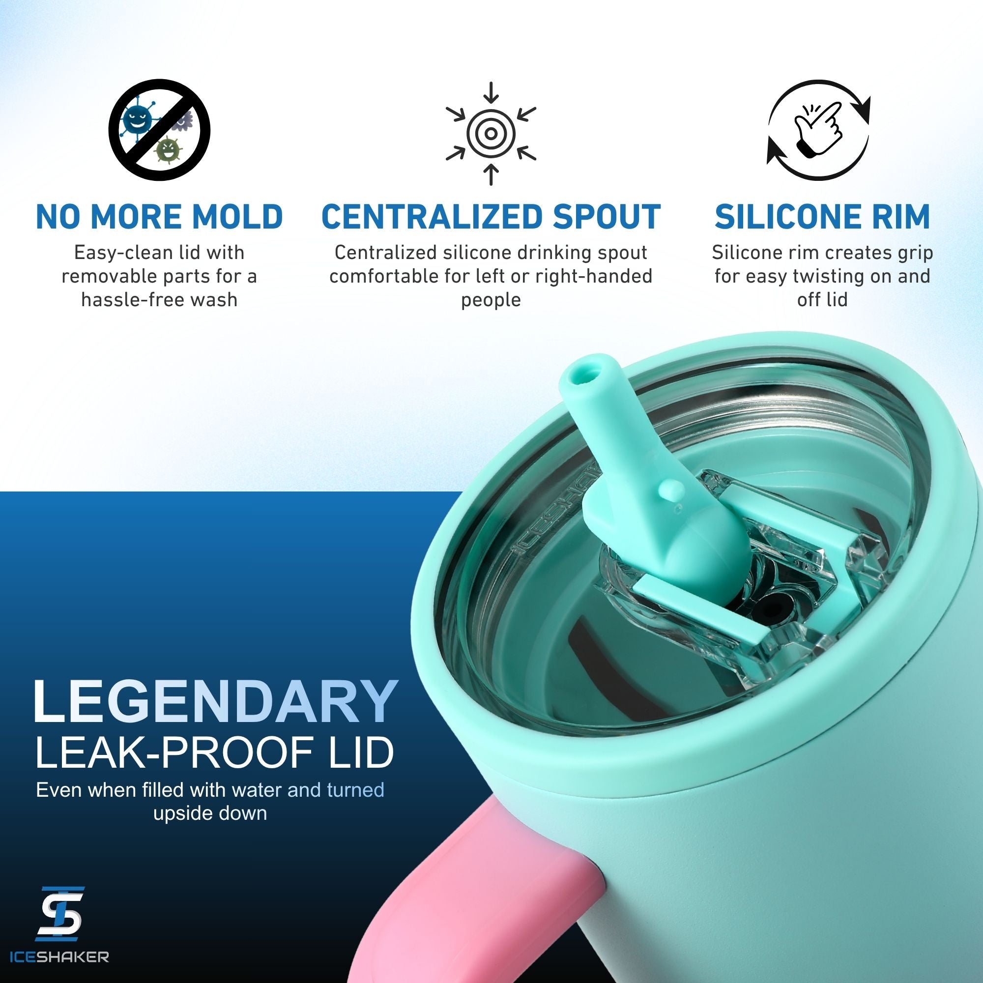Ice Shaker Legend Series Stainless Steel Shaker Bottles