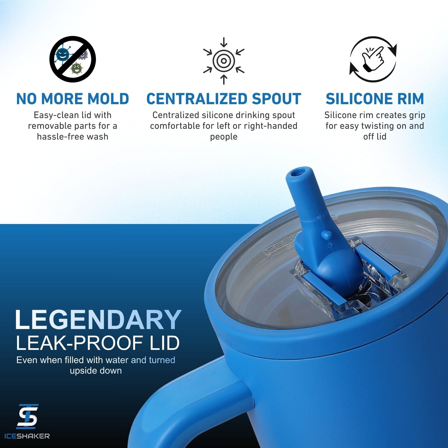 Ice Shaker Legend Series Stainless Steel Shaker Bottles