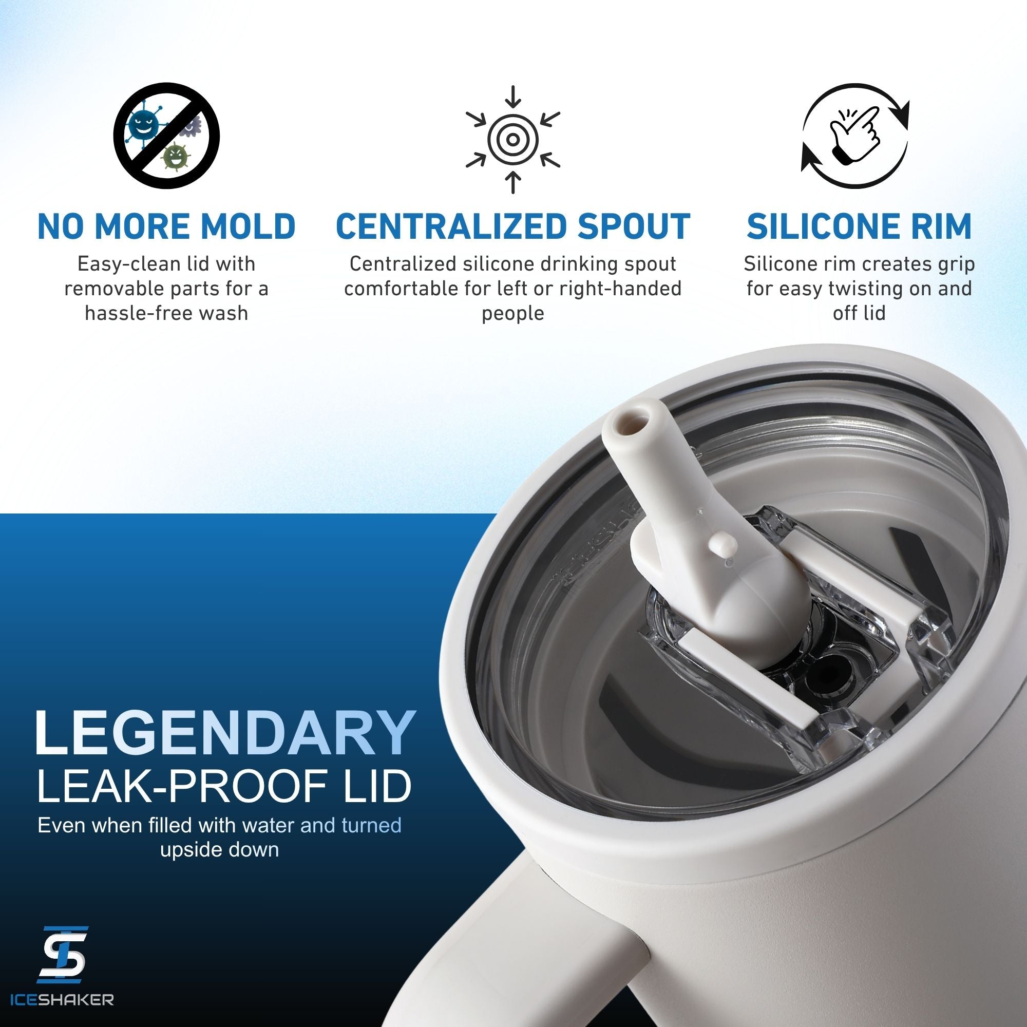 Ice Shaker Legend Series Stainless Steel Shaker Bottles