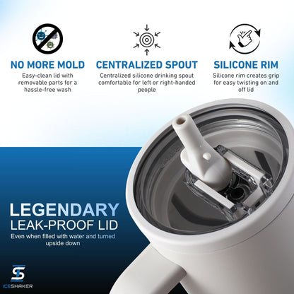 Ice Shaker Legend Series Stainless Steel Shaker Bottles