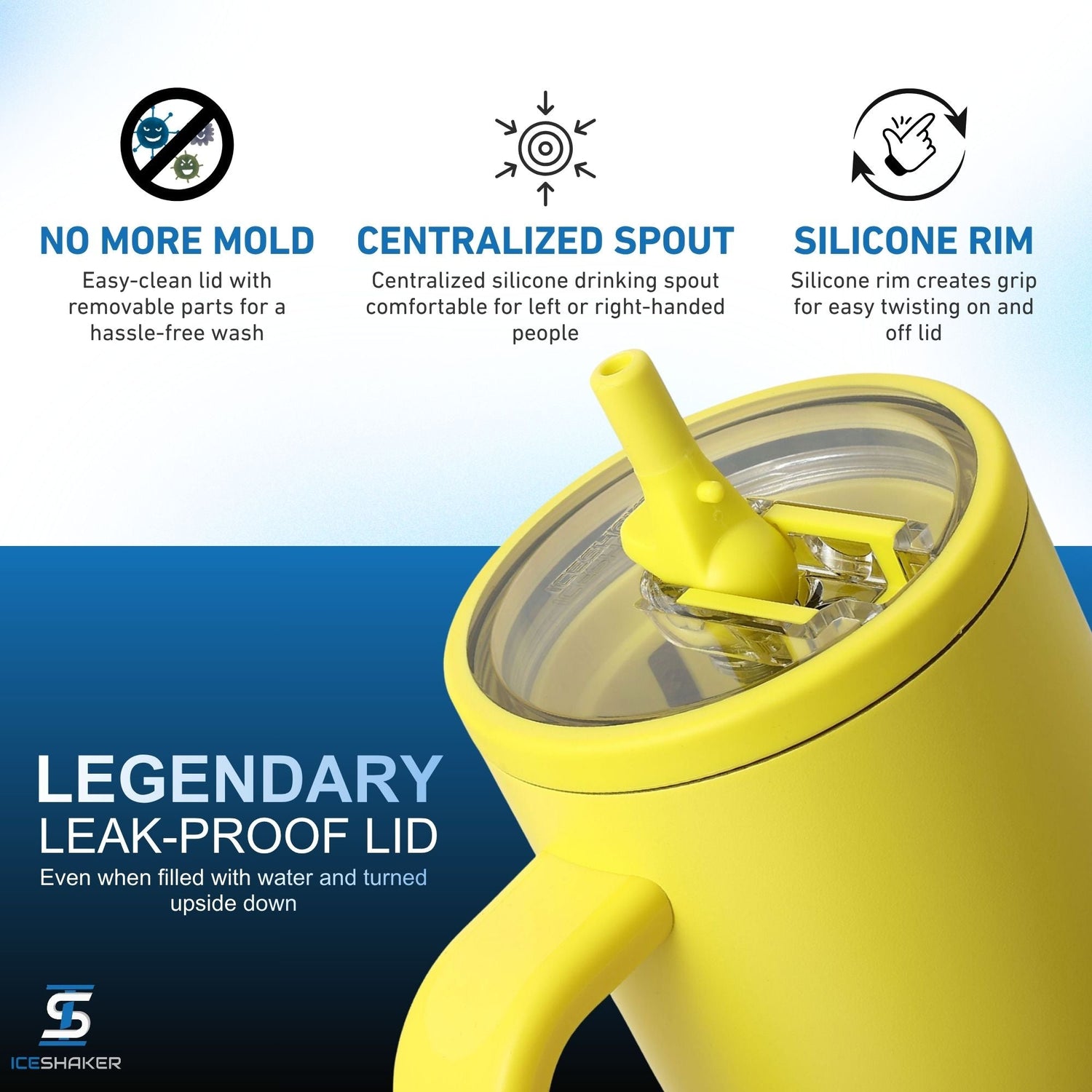 Ice Shaker Legend Series Stainless Steel Shaker Bottles