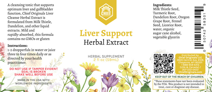 Liver Support Herbal Extract 2fl oz (60ml)