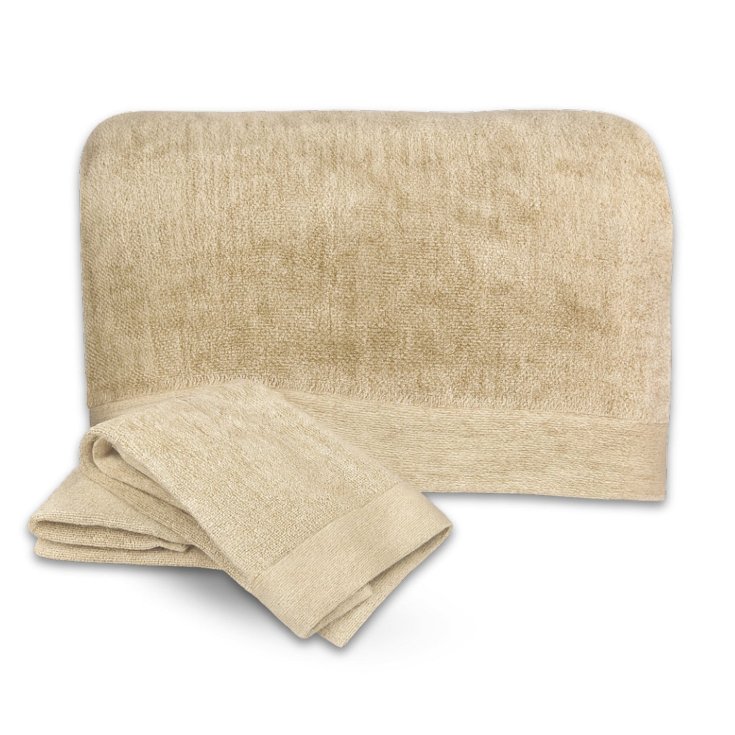 Bamboo Cotton Bath Sheet 3 Piece Set - Sand