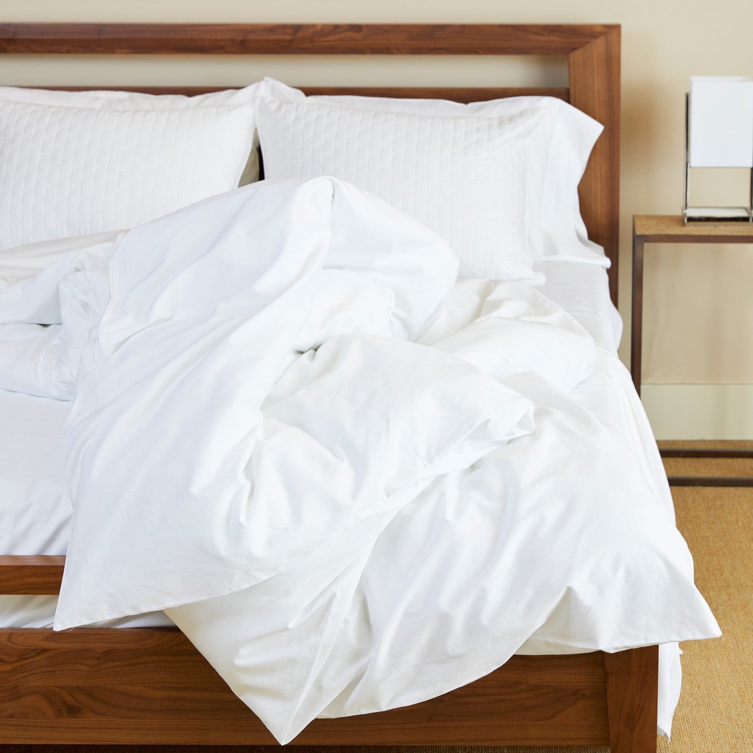Bamboo Cotton Duvet Cover - Snow