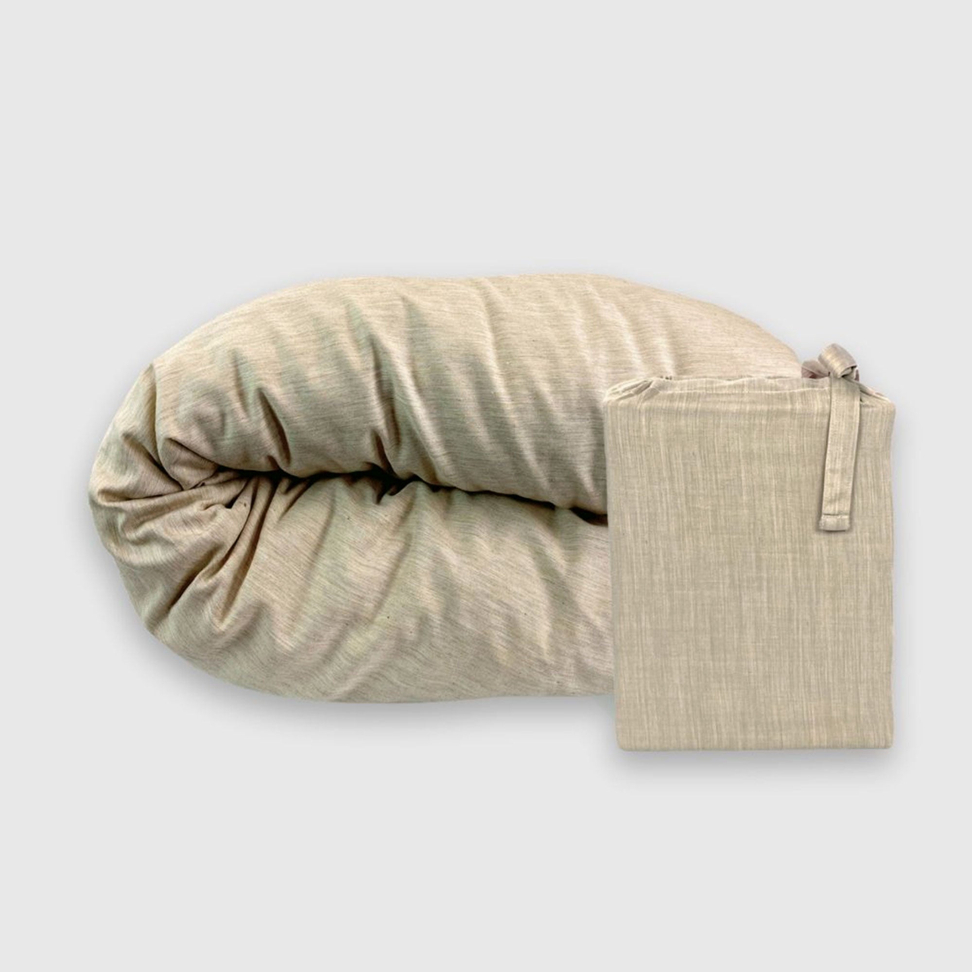 Bamboo Cotton Duvet Cover - Sand
