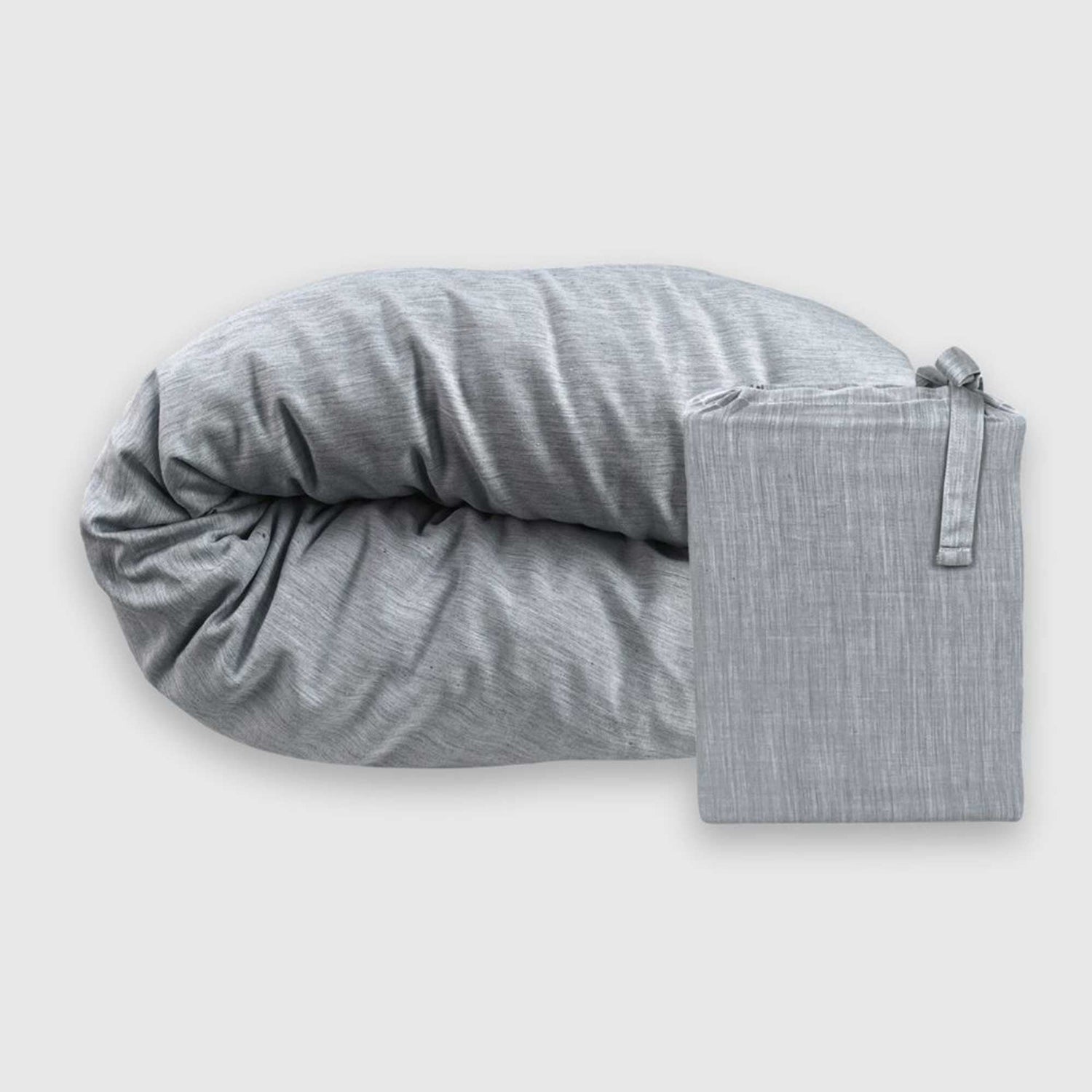 Bamboo Cotton Duvet Cover - Silver