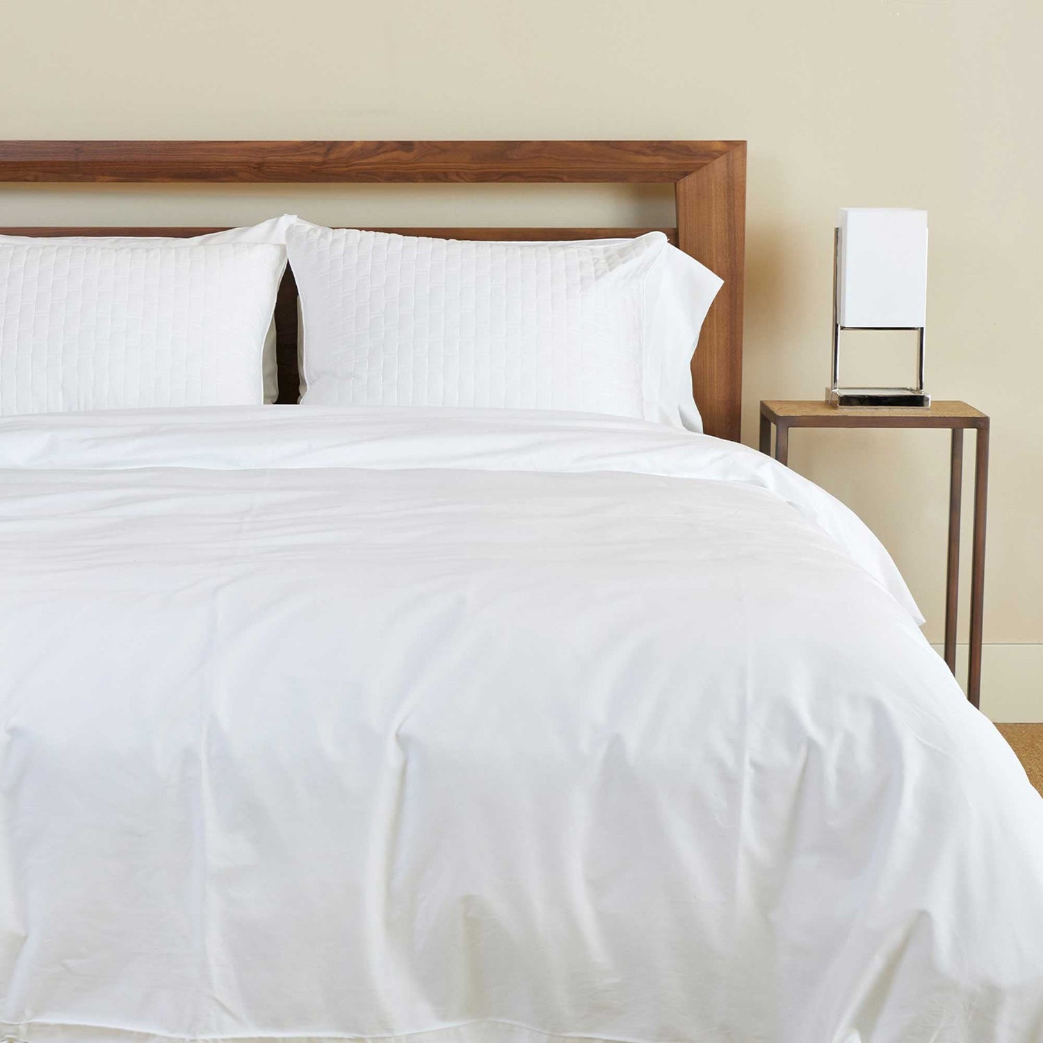 Bamboo Cotton Duvet Cover - Snow