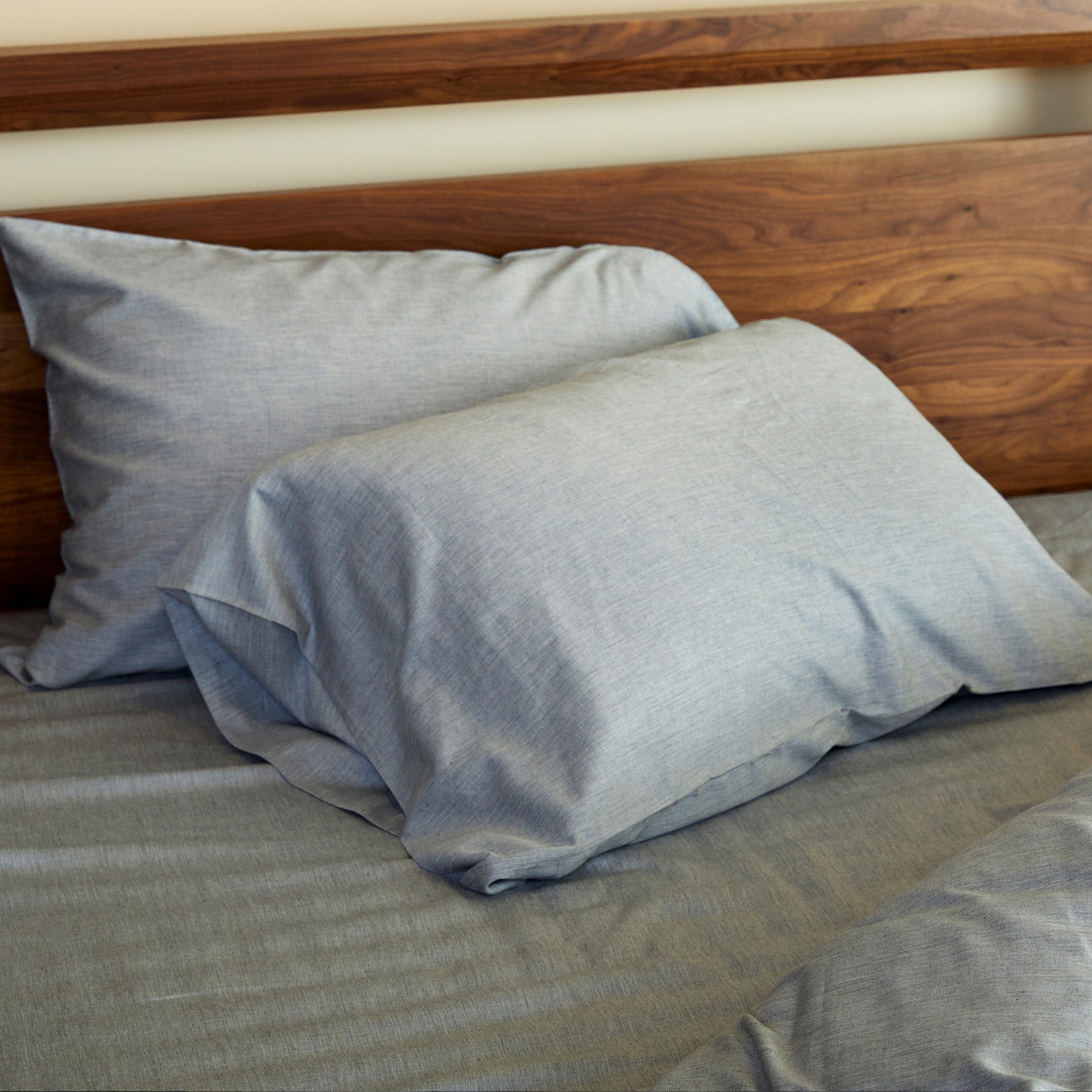 Bamboo Cotton Pillowcases - Silver