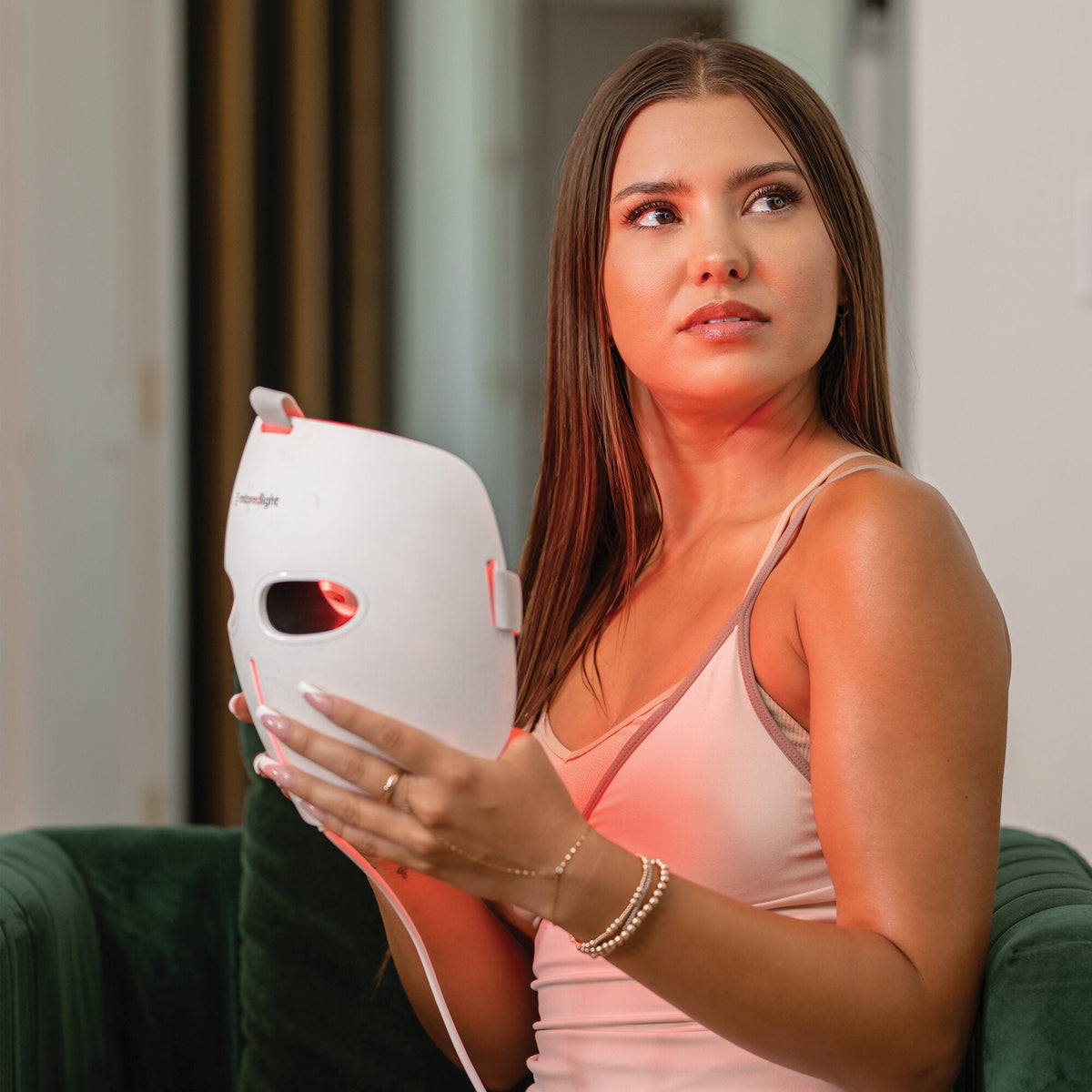 MitoGLOW™ LED Red Light Therapy Face Mask - FDA Cleared, 1,064 LEDs, 4 Wavelengths