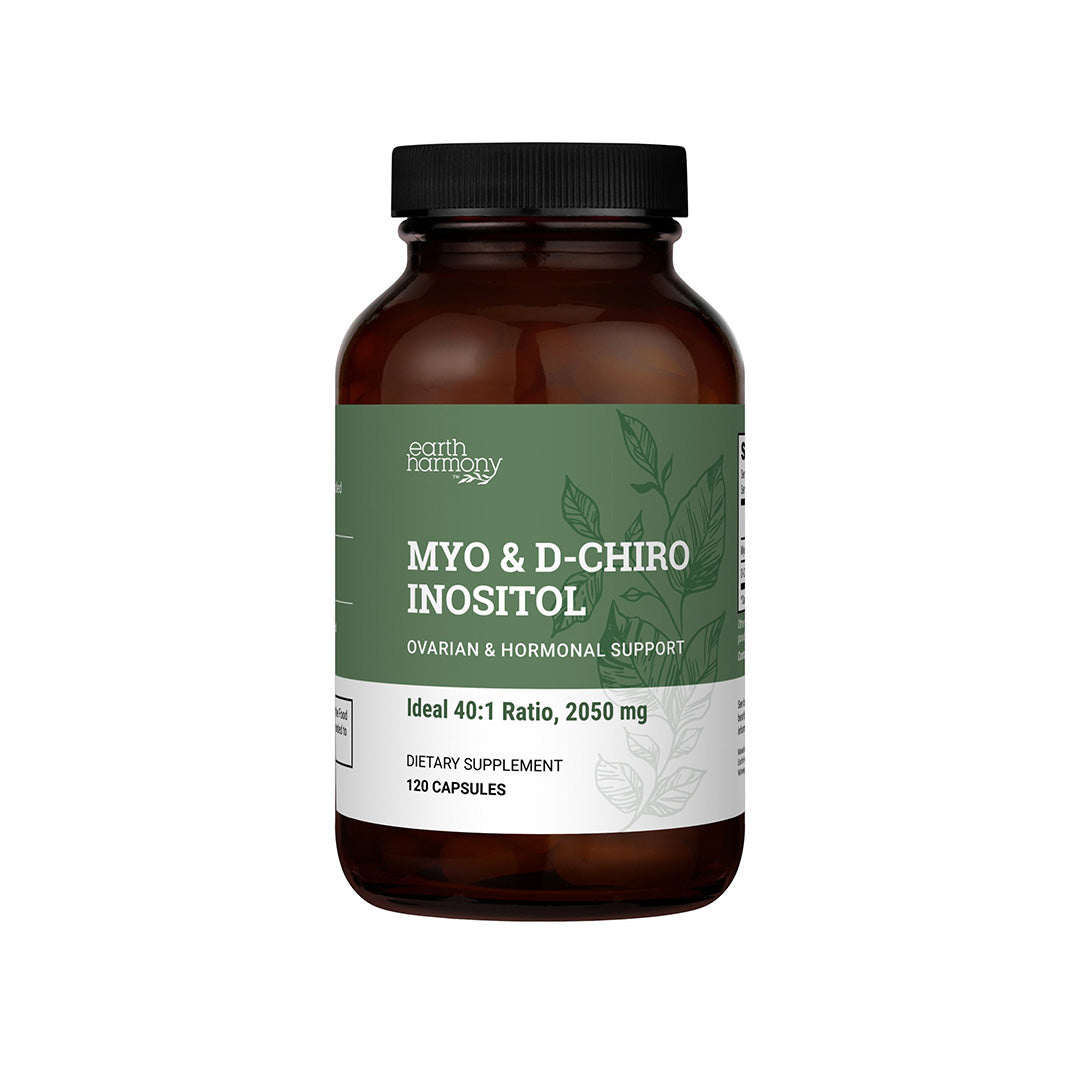 Myo &amp; D-Chiro Inositol (Ideal 40:1 Ratio, 2050mg) 120 Caps