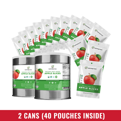 Organic Soft Dried Apple Slices 14 oz (396g) 