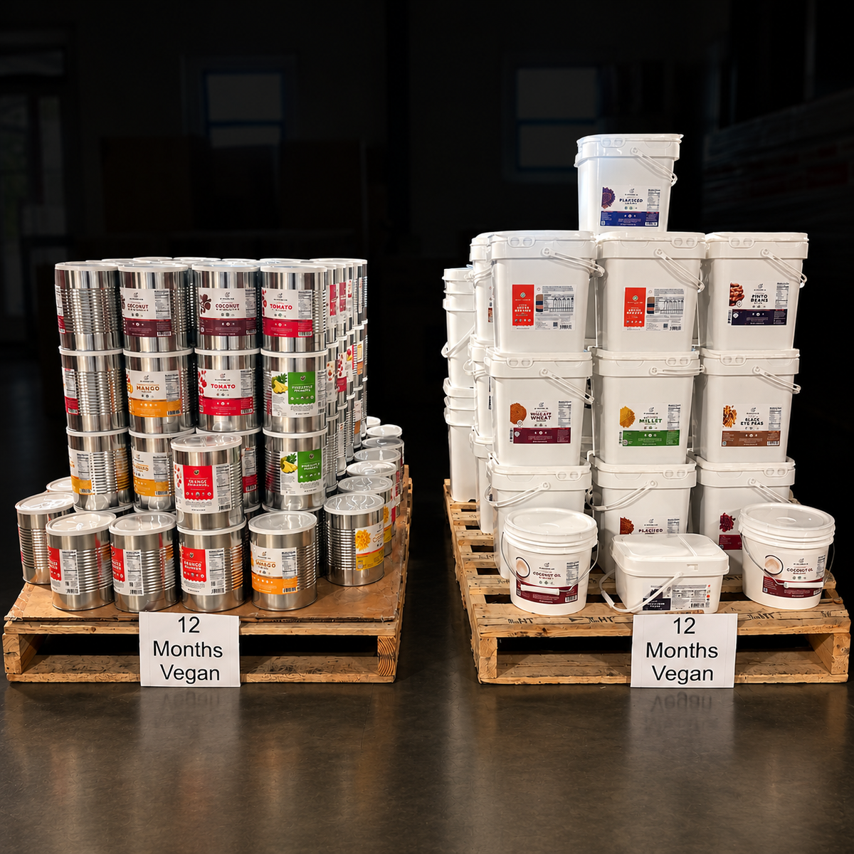 Kit 1: 12-Month Food Storage - Plant-Powered Vegan Kit