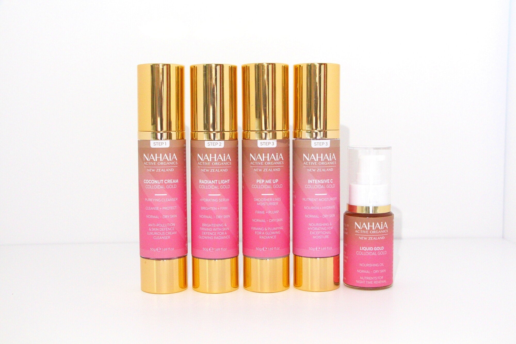 PREMIUM 5 pack - Bundle 5 Coconut cream, Radiant Light, Pep Me up, Intensive C, Liquid Gold oil