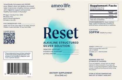 Reset Alkaline Silver Solution 32 oz (946ml)