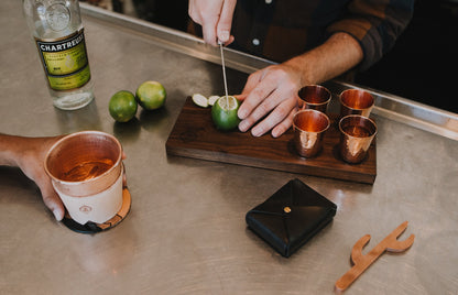 Copper Shot and Garnish Board, a Sertodo and Son of a Sailor collaboration