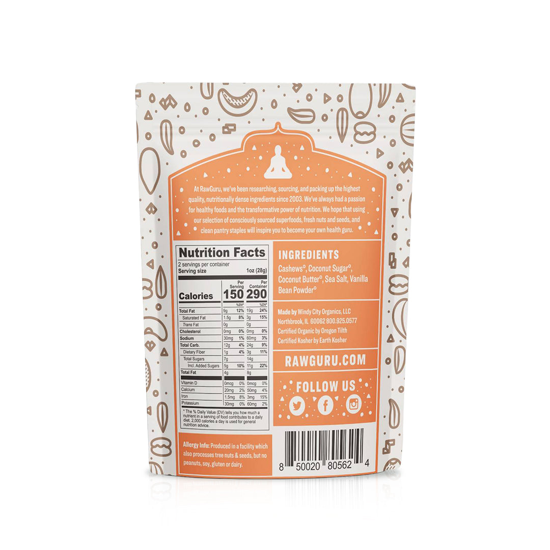 Organic Salted Caramel Cashews 2 oz (6-Pack)