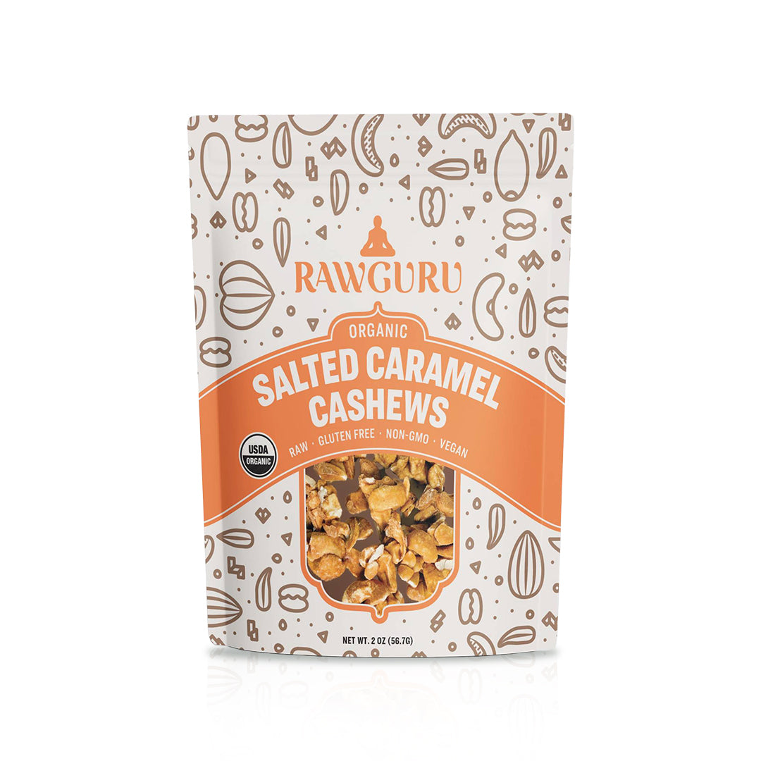 Organic Salted Caramel Cashews 2 oz (6-Pack)