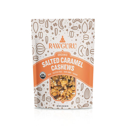 Organic Salted Caramel Cashews 2 oz (6-Pack)